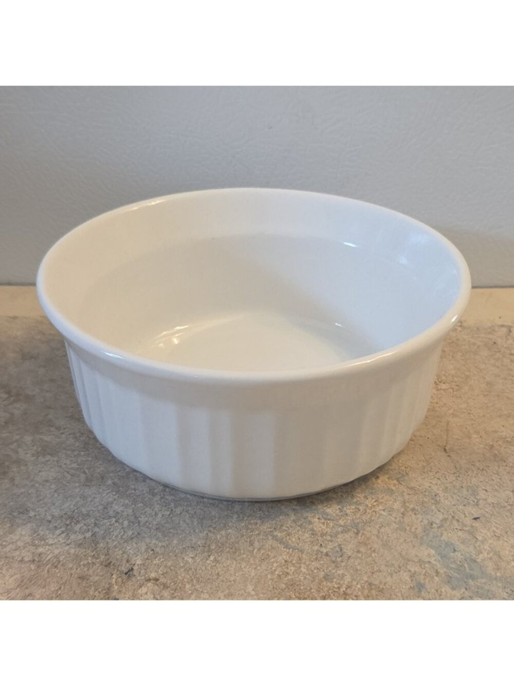 French White Casserole Dish Bowl 5.5” 16 oz Vintage Corning Ware
